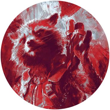 Fototapete - Avengers Painting Rocket Raccoon