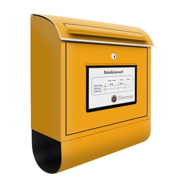 Briefkasten mit Zeitungsfach Brief Box Petrol Post Postkasten Letter Trendfarbe 