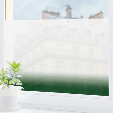 Fensterfolie - Sichtschutz - Dip-Dye Waldgrün - Fensterbilder