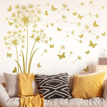 Wandtattoo Pusteblumen aus Schmetterlingen Blumen Deko von DESIGNSCAPE® 