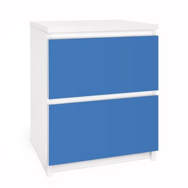 Möbelfolie für IKEA Malm Kommode - Selbstklebefolie Colour Royal Blue
