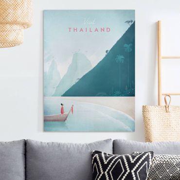 Leinwandbild - Reiseposter - Thailand - Hochformat 4:3