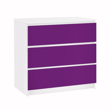 Möbelfolie für IKEA Malm Kommode - Klebefolie Colour Purple
