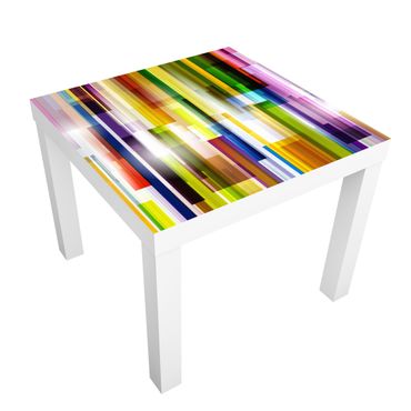 Möbelfolie für IKEA Lack - Klebefolie Rainbow Cubes