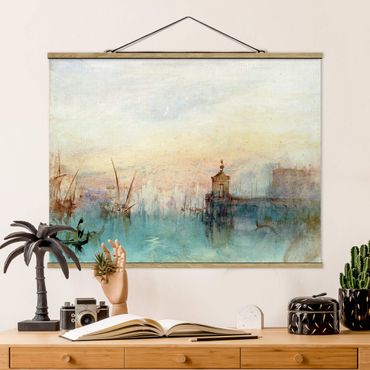 Stoffbild mit Posterleisten - William Turner - Venedig mit Mond - Querformat 4:3