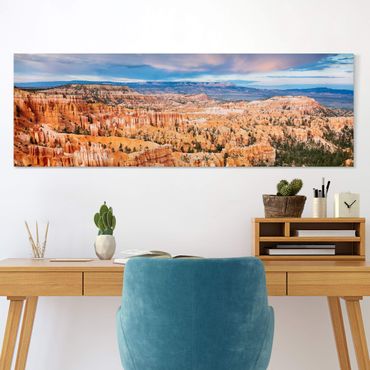 Leinwandbild - Farbenpracht des Grand Canyon - Panorama 3:1