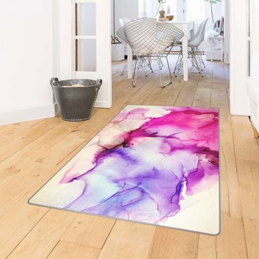 Teppich - Farbkomposition in Pink und Lila