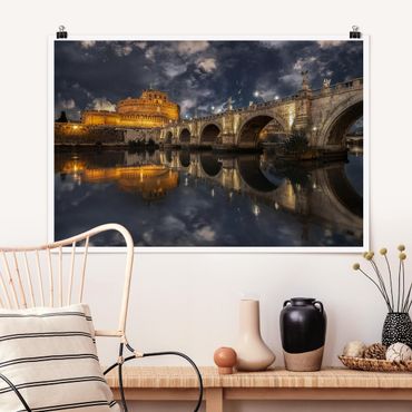 Poster - Ponte Sant'Angelo in Rom - Querformat 2:3