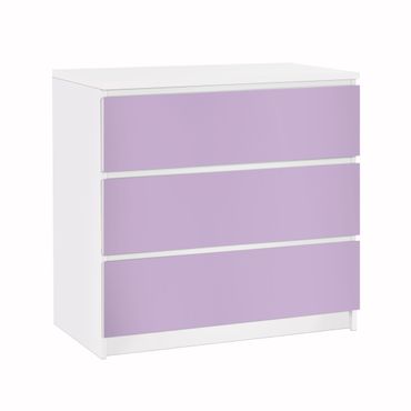 Möbelfolie für IKEA Malm Kommode - Klebefolie Colour Lavender