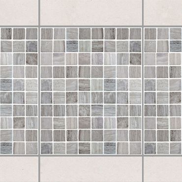 Fliesen Bordüre - Mosaikfliesen Marmoroptik 20x25 - Fliesensticker Set
