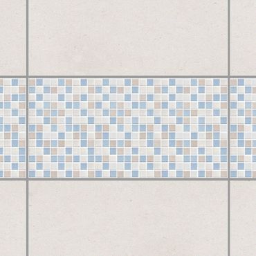 Fliesen Bordüre - Mosaikfliesen Meersand 60x30 - Fliesensticker Set
