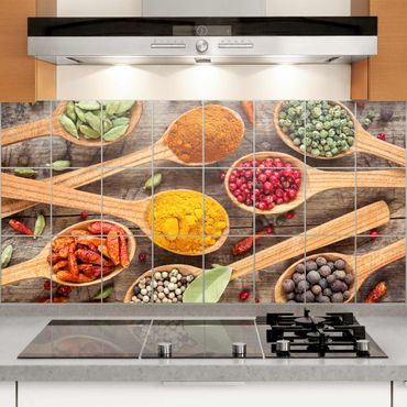 Klebefolie Küchenfliesen Set 40 Stück Fliesenaufkleber Küche Küchenmotive auf weiß GRAZDesign Fliesenbilder Küche Beeren und Früchte 15x15cm
