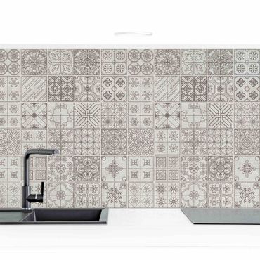 Küchenrückwand - Fliesenmuster Coimbra grau