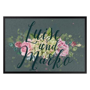 Fußmatte + Name - Bouquet Wunschname