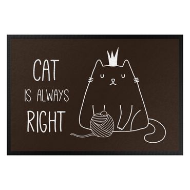 Fußmatte - Cat is always right