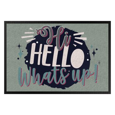 Fußmatte - Hi Hello Whatsup