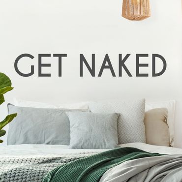 Wandtattoo - Get naked