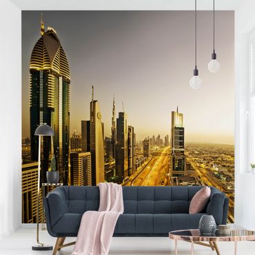 Fototapete - Goldenes Dubai