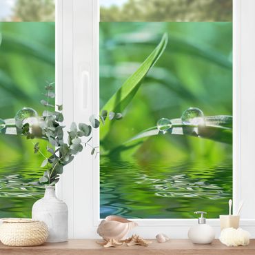 Fensterfolie - Sichtschutz Fenster - Green Ambiance II - Fensterbilder Frühling