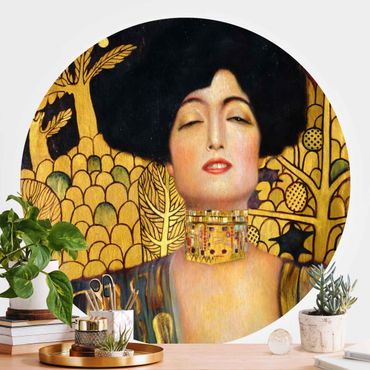 Runde Tapete selbstklebend - Gustav Klimt - Judith I