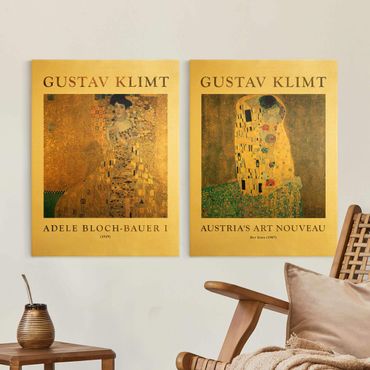 Leinwandbild 2-teilig - Gustav Klimt - Museumseditionen