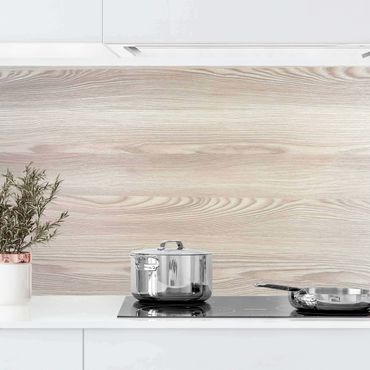 Küchenrückwand 3D-Struktur - Helles Eschen Holz