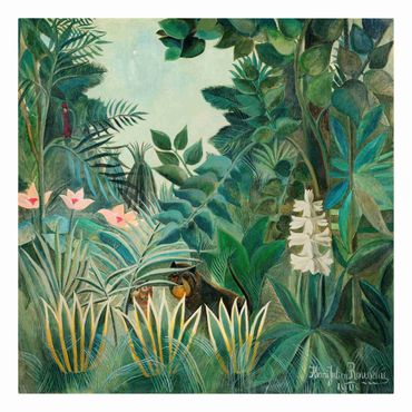 Leinwandbild - Henri Rousseau - Dschungel am Äquator