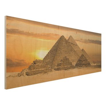 Bild aus Holz - Dream of Egypt - Panorama Quer