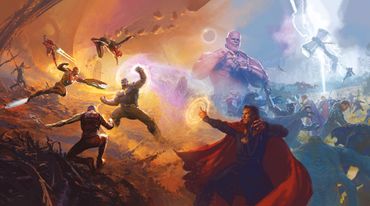 Fototapete - Avengers Epic Battles Two Worlds