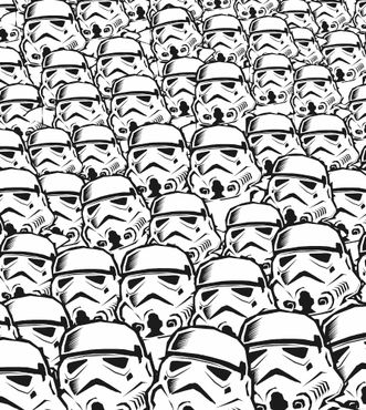 Fototapete - Star Wars Stormtrooper Swarm