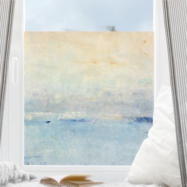Fensterfolie - Sichtschutz - Ins Meer fließende Sonne - Fensterbilder