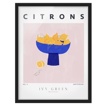 Bild mit Rahmen - Ivy Green Illustrations - Citrons