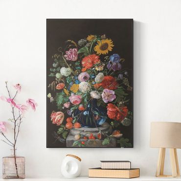 Akustik-Wechselbild - Jan Davidsz de Heem - Glasvase mit Blumen