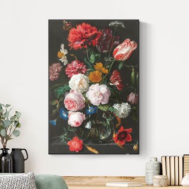 Akustik-Wechselbild - Jan Davidsz de Heem - Stillleben mit Blumen in einer Glasvase