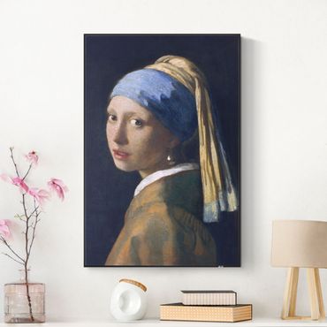 Akustik-Wechselbild mit Spannrahmen - Jan Vermeer van Delft - Das Mädchen mit dem Perlenohrgehänge