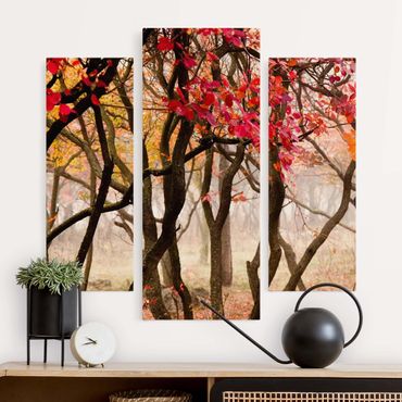 Leinwandbild 3-teilig - Japan im Herbst - Galerie Triptychon