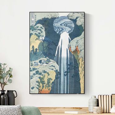 Akustik-Wechselbild - Katsushika Hokusai - Der Wasserfall von Amida