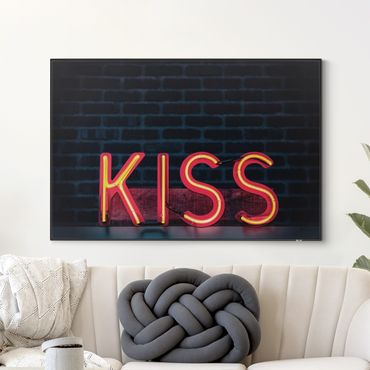 Wechselbild - Kiss - Neonsign