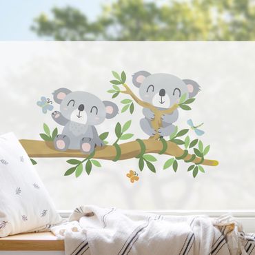 Fensterfolie - Sichtschutz - Koala Set - Fensterbilder