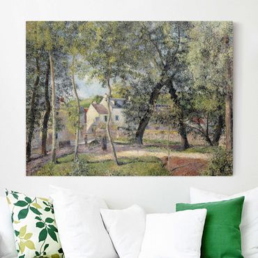 Leinwandbild - Camille Pissarro - Landschaft bei Osny in der Nähe einer Tränke - Quer 4:3