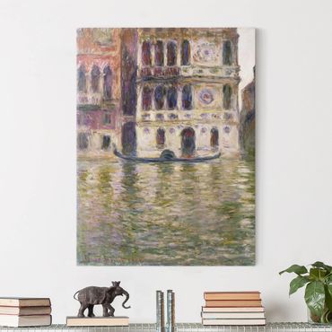 Leinwanddruck Claude Monet - Gemälde Der Palazzo Dario - Kunstdruck Hoch 3:4 - Impressionismus