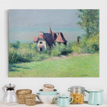 Leinwandbild - Gustave Caillebotte - Eine Villa in Trouville - Quer 4:3