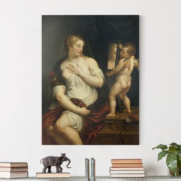 Leinwandbild - Peter Paul Rubens - Venus und Cupido - Hoch 3:4