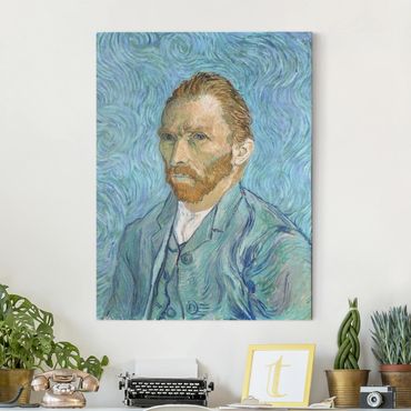 Leinwandbild - Vincent van Gogh - Selbstbildnis 1889 - Hochformat 3:4