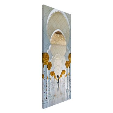 Magnettafel - Moschee in Abu Dhabi - Memoboard Panorama Hoch
