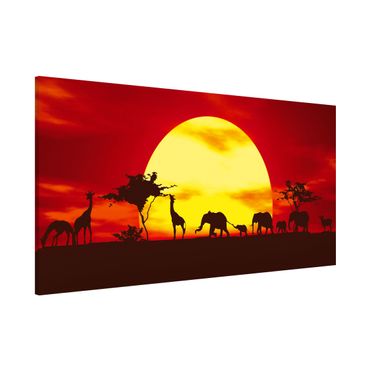 Magnettafel - Sunset Caravan - Memoboard Panorama Quer