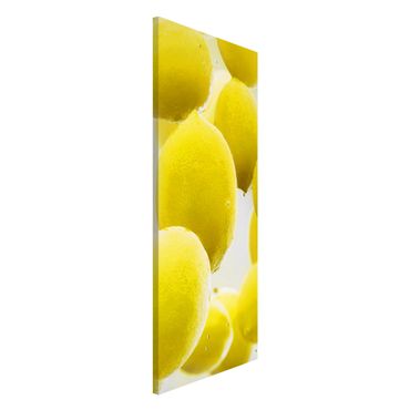 Magnettafel - Zitronen im Wasser - Memoboard Panorama Hoch