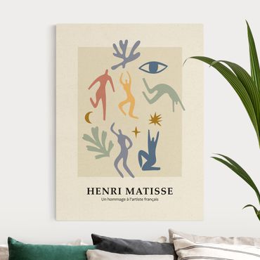 Leinwandbild Natur - Matisse Hommage - Freudentanz II - Hochformat 3:4