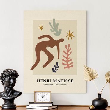Leinwandbild Natur - Matisse Hommage - Im Garten - Hochformat 3:4