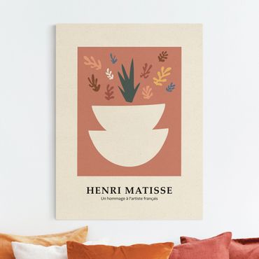 Leinwandbild Natur - Matisse Hommage - Pflanzen - Hochformat 3:4